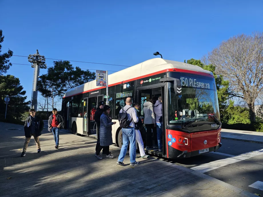 Автобус 150 на пагорб Монжуїк