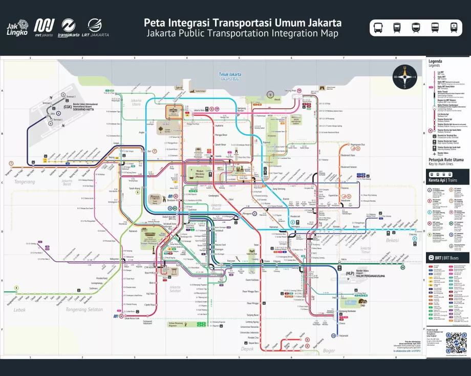 Карта автобусів, поїздів та метро