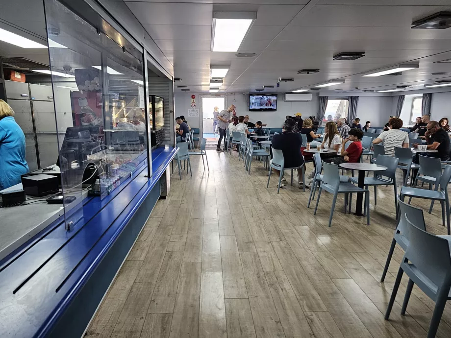 Café on the ferry Malta - Gozo